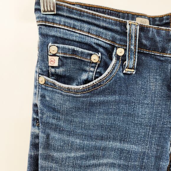 Adriano Goldschmied AG The Stilt Cigarette Leg Blue Jeans Women's 27 Made in USA - Picture 3 of 9